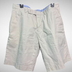Polo Ralph Lauren Shorts Mens 34 Solid Beige Adjustable Strap Chino Preppy